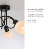 Leuchten Direkt LOKI Taklampa LED Svart, 3-ljuskällor