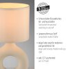 Leuchten Direkt CARARA Bordslampa LED Beige, 1-ljuskällor