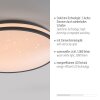 Leuchten Direkt KYLE Taklampa LED Svart, 1-ljuskällor