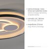 Leuchten Direkt MINELLI Taklampa LED Vit, 1-ljuskällor