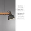 Leuchten Direkt 2.0 Pendelbelysning LED Brun, Svart, 2-ljuskällor
