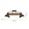 Leuchten Direkt 2.0 Taklampa LED Brun, Svart, 2-ljuskällor
