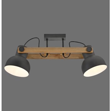 Leuchten Direkt 2.0 Taklampa LED Brun, Svart, 2-ljuskällor