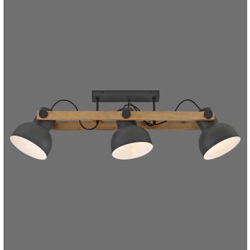 Leuchten Direkt 2.0 Taklampa LED Brun, Svart, 3-ljuskällor
