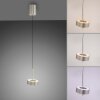 Paul Neuhaus Q-Rotate Pendelbelysning LED Silver, 1-ljuskällor, Fjärrkontroll