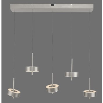 Paul Neuhaus Q-Rotate Pendelbelysning LED Silver, 5-ljuskällor