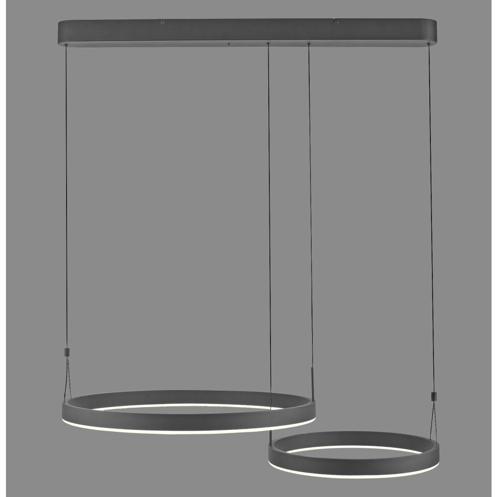 Paul Neuhaus Esko Pendelbelysning LED Svart, 2-ljuskällor, Fjärrkontroll main product photo
