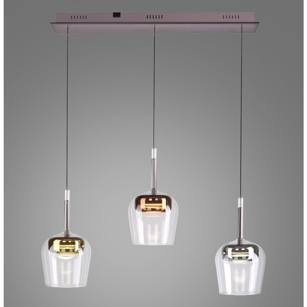 Paul Neuhaus Q-Kon Pendelbelysning LED Brun, 3-ljuskällor, Fjärrkontroll main product photo
