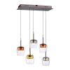 Paul Neuhaus Q-Serie Q-Kon Pendelbelysning LED Brun, 5-ljuskällor, Fjärrkontroll Paul Neuhaus Q-Serie Q-Kon Pendelbelysning LED Brun, 5-ljuskällor, Fjärrkontroll