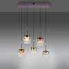 Paul Neuhaus Q-Serie Q-Kon Pendelbelysning LED Brun, 5-ljuskällor, Fjärrkontroll Paul Neuhaus Q-Serie Q-Kon Pendelbelysning LED Brun, 5-ljuskällor, Fjärrkontroll