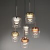 Paul Neuhaus Q-Serie Q-Kon Pendelbelysning LED Brun, 6-ljuskällor, Fjärrkontroll Paul Neuhaus Q-Serie Q-Kon Pendelbelysning LED Brun, 6-ljuskällor, Fjärrkontroll