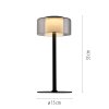 Paul Neuhaus Rika Bordslampa LED Svart, 1-ljuskällor