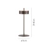 Paul Neuhaus Q-Serie Q-Rotate Bordslampa LED Brun, 1-ljuskällor, Fjärrkontroll Paul Neuhaus Q-Serie Q-Rotate Bordslampa LED Brun, 1-ljuskällor, Fjärrkontroll
