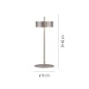 Paul Neuhaus Q-Rotate Bordslampa LED Silver, 1-ljuskällor
