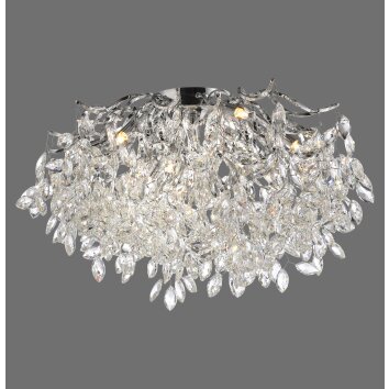 Paul Neuhaus Ricicle Taklampa LED Silver, 10-ljuskällor