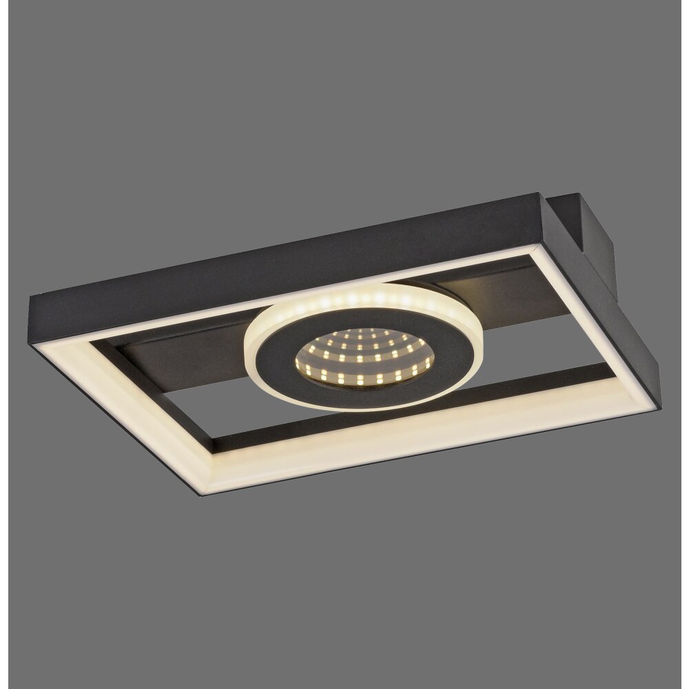 Paul Neuhaus Traforo Taklampa LED Svart, 1-ljuskällor, Fjärrkontroll main product photo