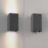 Paul Neuhaus Block Vägglampa LED Antracit, 2-ljuskällor