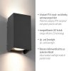 Paul Neuhaus Block Vägglampa LED Antracit, 2-ljuskällor