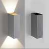 Paul Neuhaus Block Vägglampa LED Grått, 2-ljuskällor