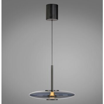 Paul Neuhaus Lampor E-Vitrum Pendelbelysning LED Grått, 2-ljuskällor, Fjärrkontroll Paul Neuhaus Lampor E-Vitrum Pendelbelysning LED Grått, 2-ljuskällor, Fjärrkontroll