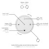 Paul Neuhaus Lampor E-Loop Pendelbelysning LED Silver, 2-ljuskällor, Fjärrkontroll