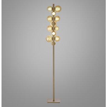 Paul Neuhaus Popup Golvlampa LED Brons, 12-ljuskällor