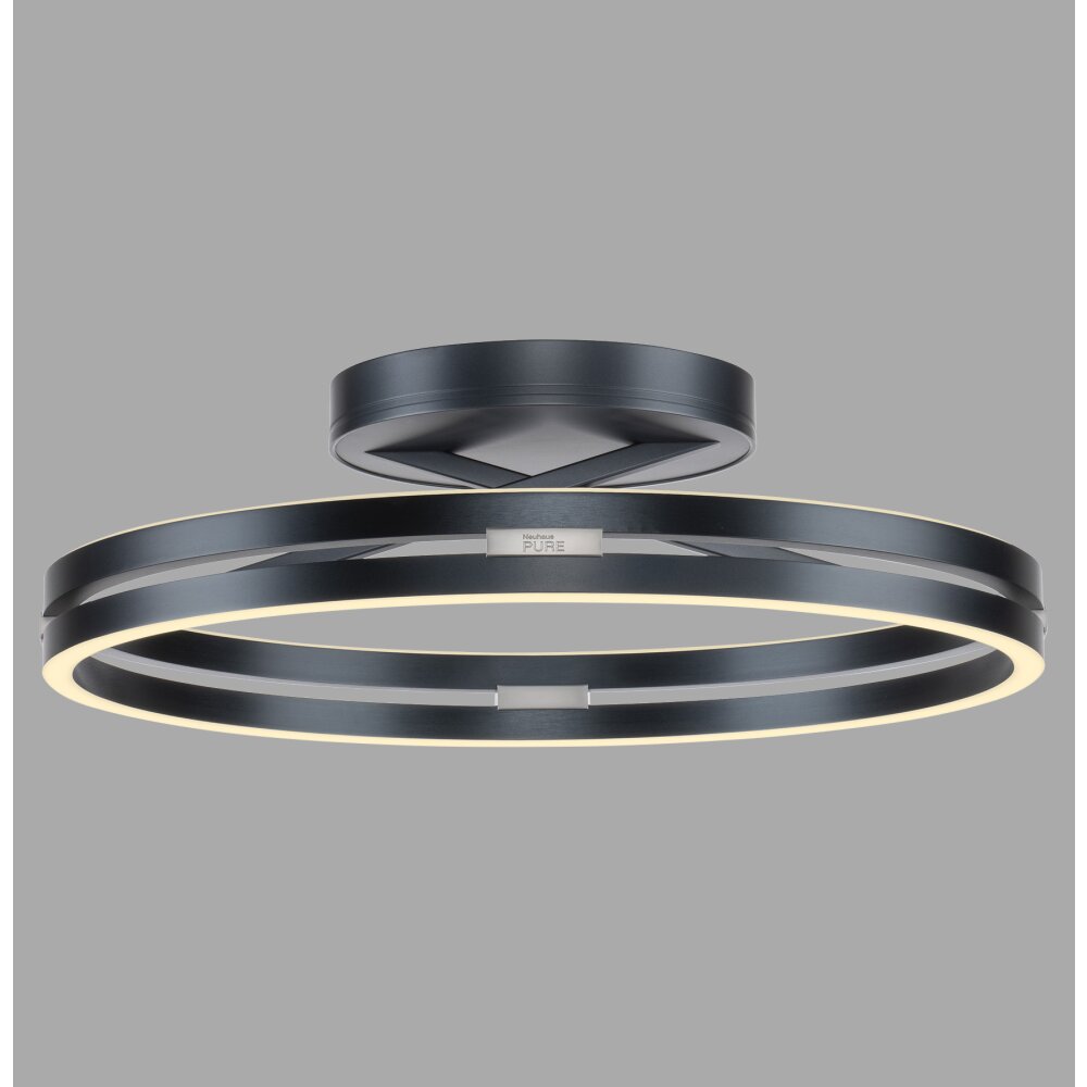 Paul Neuhaus Loop Taklampa LED Grått, 2-ljuskällor, Fjärrkontroll main product photo
