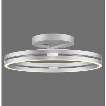 Paul Neuhaus Loop Taklampa LED Silver, 2-ljuskällor, Fjärrkontroll