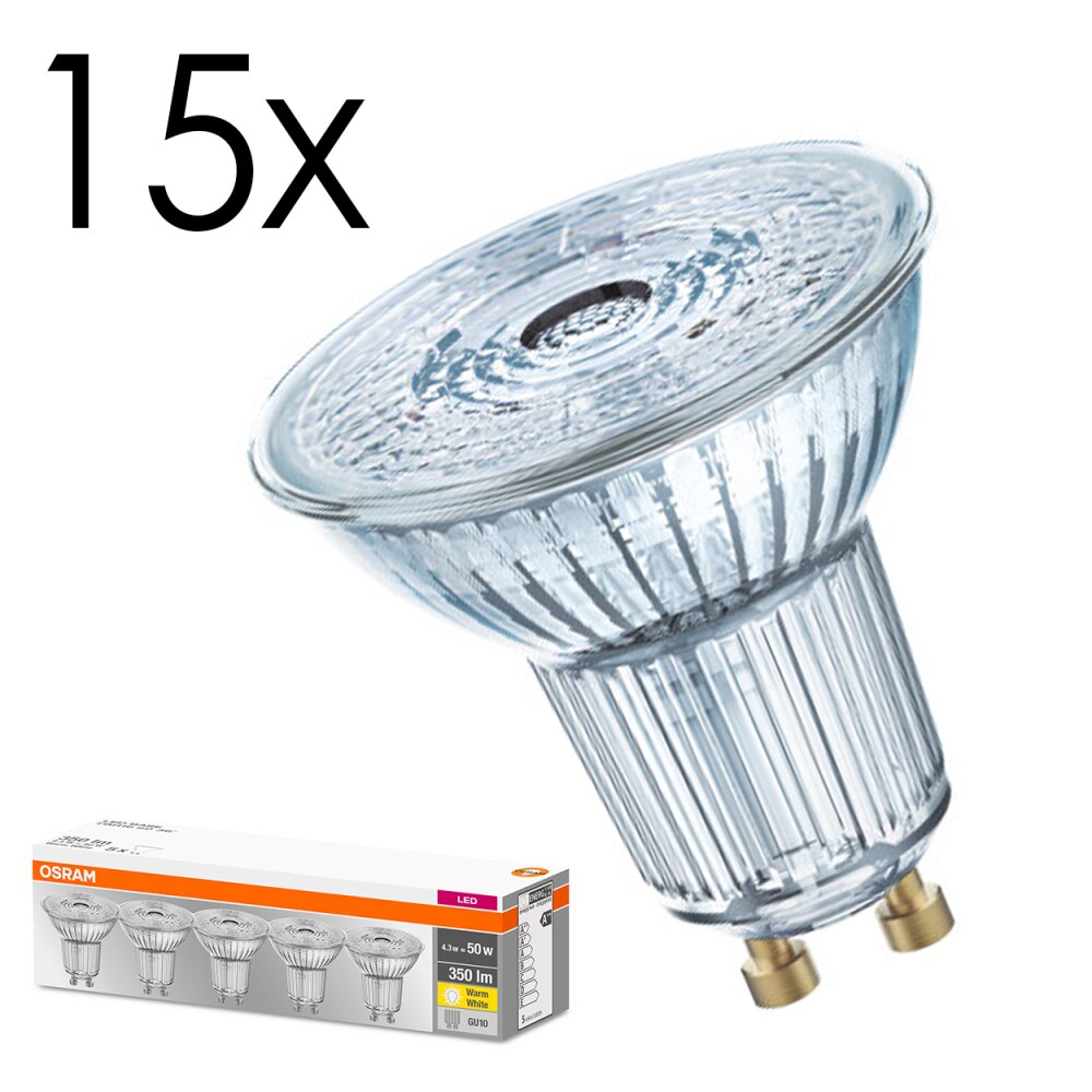 Ledvance GU10 LED 4.3 Watt varmvit 350 Lumen main product photo