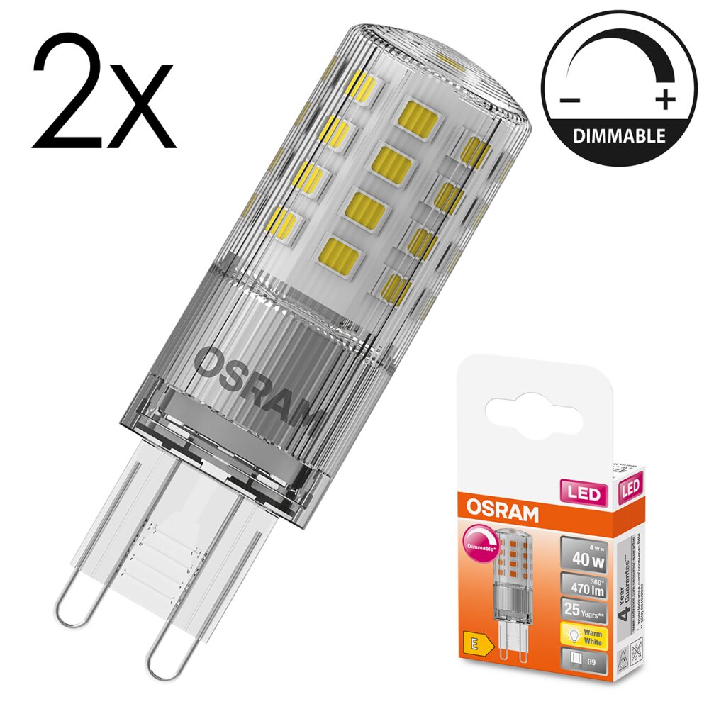 Osram G9 LED 4 Watt varmvit dimbar 470 Lumen main product photo