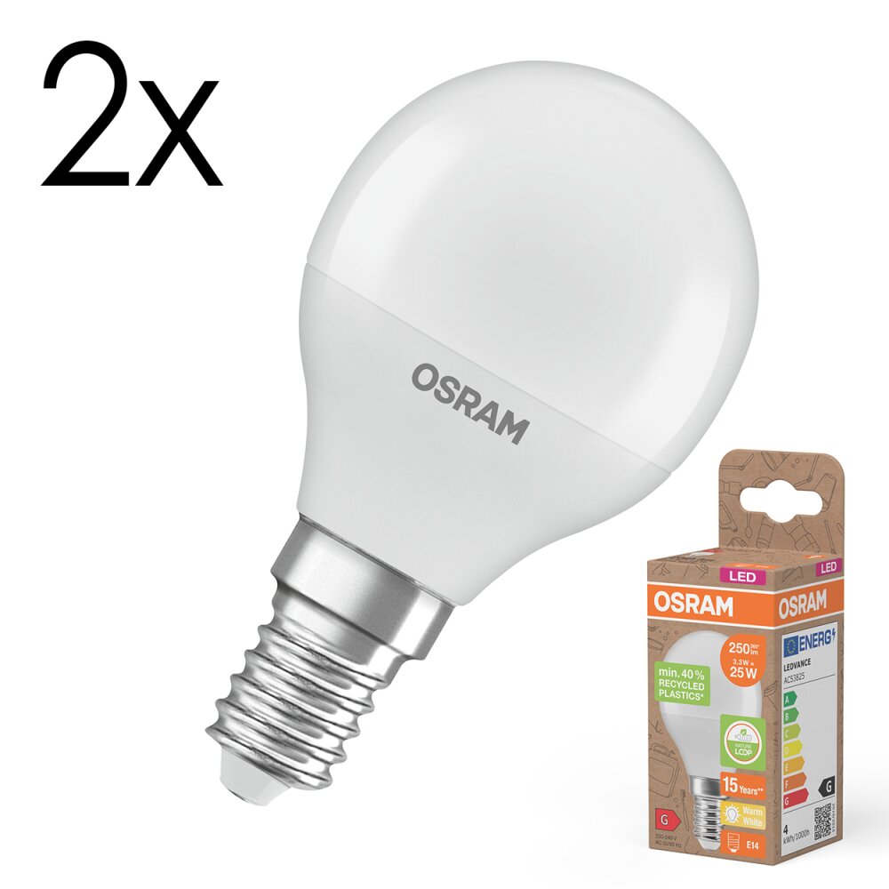 Osram E14 3.3 Watt varmvit 250 Lumen main product photo