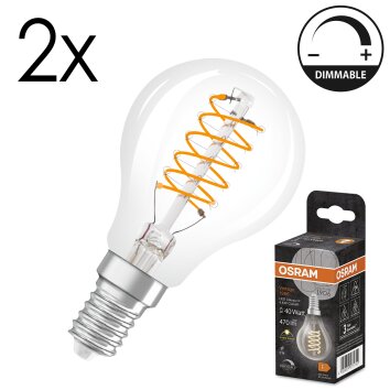 Osram E14 LED 4.8 Watt varmvit dimbar 470 Lumen