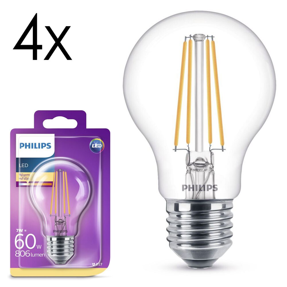 Philips Lampor E27 LED 7 Watt varmvit 806 Lumen main product photo