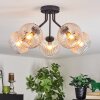 Koyoto Taklampa, kullampa 52 cm Amber, Klart, 5-ljuskällor