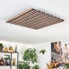 Tandragee Taklampa, Panel LED träoptik, Svart, 1-ljuskällor