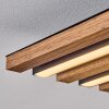 Tandragee Taklampa, Panel LED träoptik, Svart, 1-ljuskällor