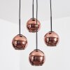 Koyoto Pendellampa, kullampa, Pendellampa Cluster Kopparfärg, 4-ljuskällor