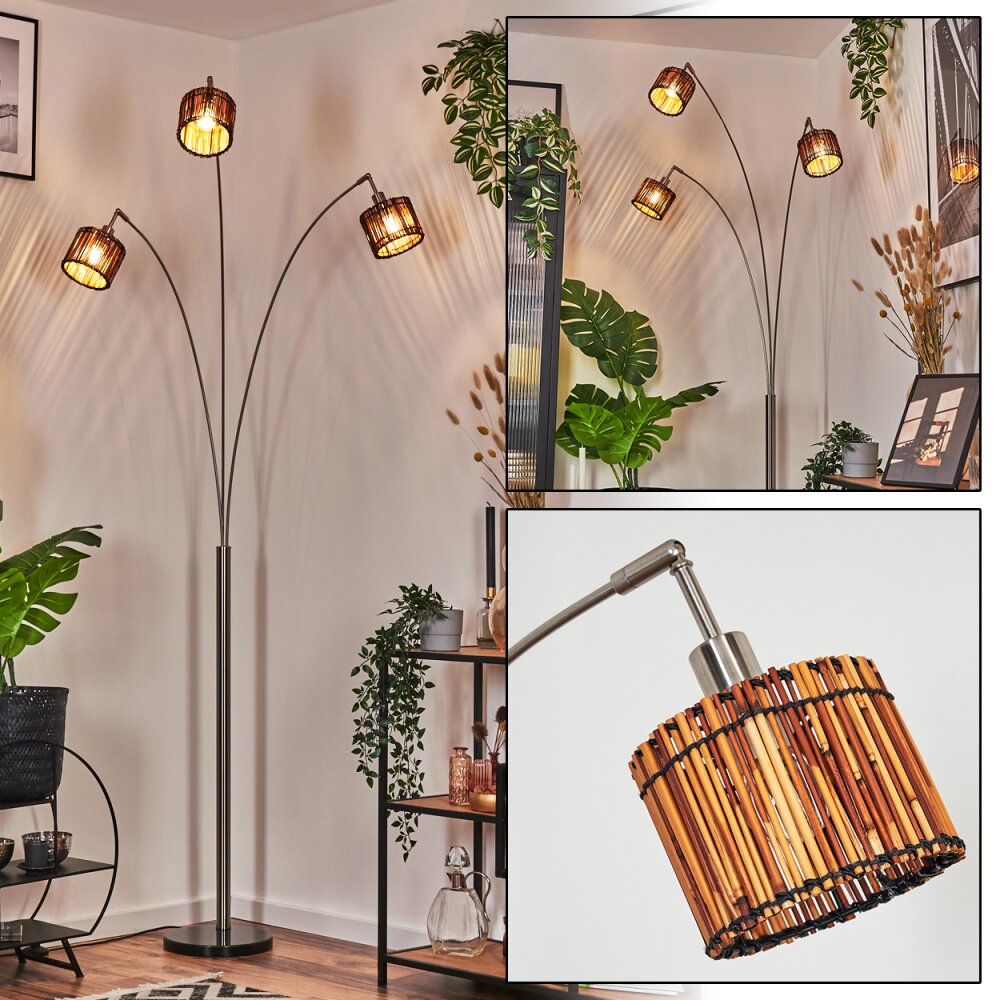 Cando Golvlampa Nickel matt, Svart, 3-ljuskällor main product photo