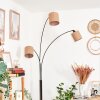 Soungou Golvlampa Krom, Svart, Vit, 3-ljuskällor
