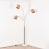Soungou Golvlampa Nickel matt, Svart, Vit, 3-ljuskällor