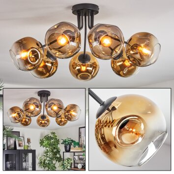 Ripoll Taklampa, kullampa Guld, Klart, 7-ljuskällor Ripoll Taklampa, kullampa Guld, Klart, 7-ljuskällor
