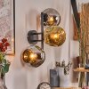 Ripoll kullampa, Vägglampa Krom, Guld, Rökfärger, 3-ljuskällor