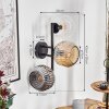 Ripoll kullampa, Vägglampa Amber, Klart, Rökfärger, 3-ljuskällor