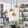 Ripoll Pendellampa, kullampa, Pendellampa Cluster Guld, Klart, 3-ljuskällor