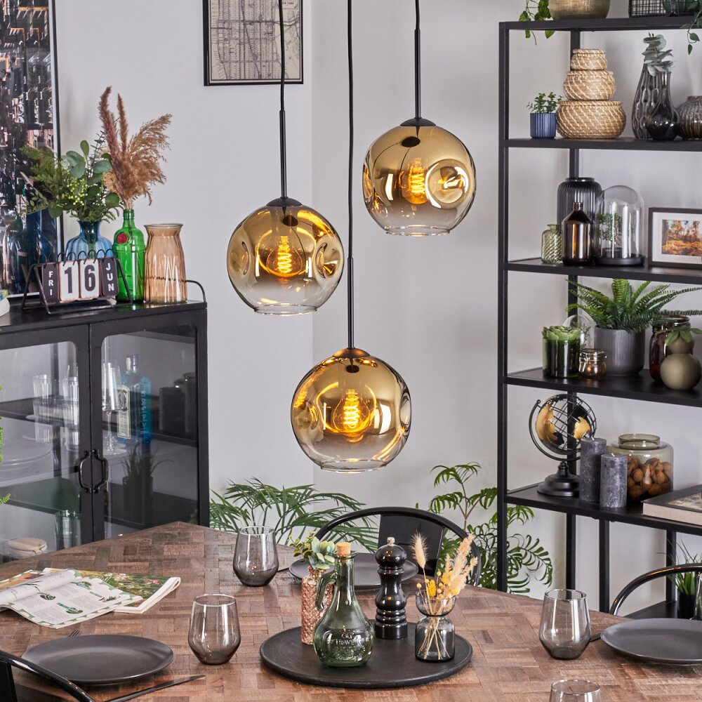 Ripoll Pendellampa, kullampa, Pendellampa Cluster Guld, Klart, 3-ljuskällor main product photo