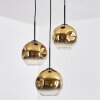 Ripoll Pendellampa, kullampa, Pendellampa Cluster Guld, Klart, 3-ljuskällor