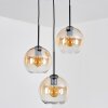 Koyoto Pendellampa, kullampa, Pendellampa Cluster Amber, Klart, 3-ljuskällor