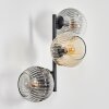 Ripoll kullampa, Vägglampa Amber, Klart, Rökfärger, 3-ljuskällor