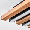 Tandragee Taklampa, Panel LED träoptik, Svart, 1-ljuskällor