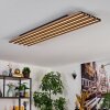 Tandragee Taklampa, Panel LED träoptik, Svart, 1-ljuskällor